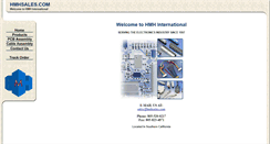 Desktop Screenshot of hmhsales.com